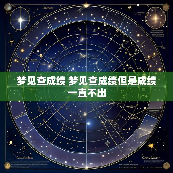 梦见查成绩 梦见查成绩但是成绩一直不出