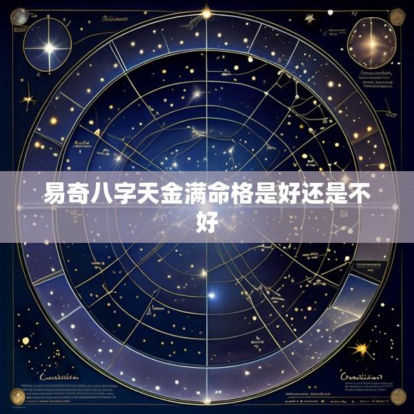 易奇八字天金满命格是好还是不好