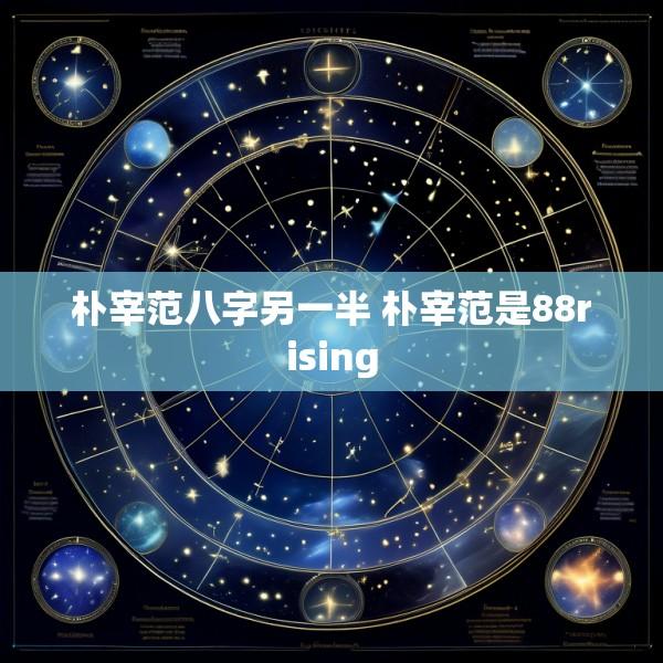 朴宰范八字另一半 朴宰范是88rising