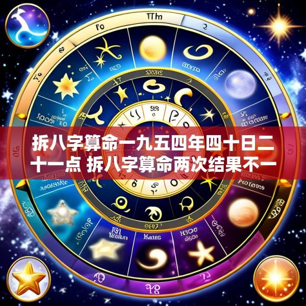 拆八字算命一九五四年四十日二十一点 拆八字算命两次结果不一样