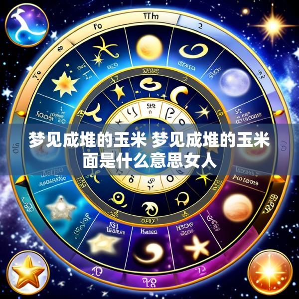 梦见成堆的玉米 梦见成堆的玉米面是什么意思女人