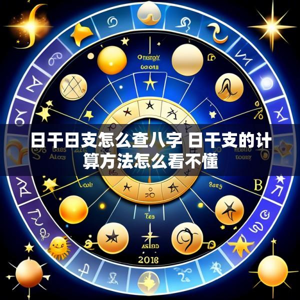 日干日支怎么查八字 日干支的计算方法怎么看不懂