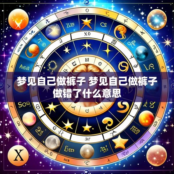 梦见自己做裤子 梦见自己做裤子做错了什么意思