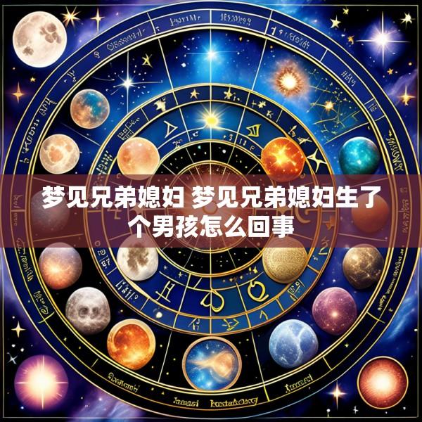 梦见兄弟媳妇 梦见兄弟媳妇生了个男孩怎么回事