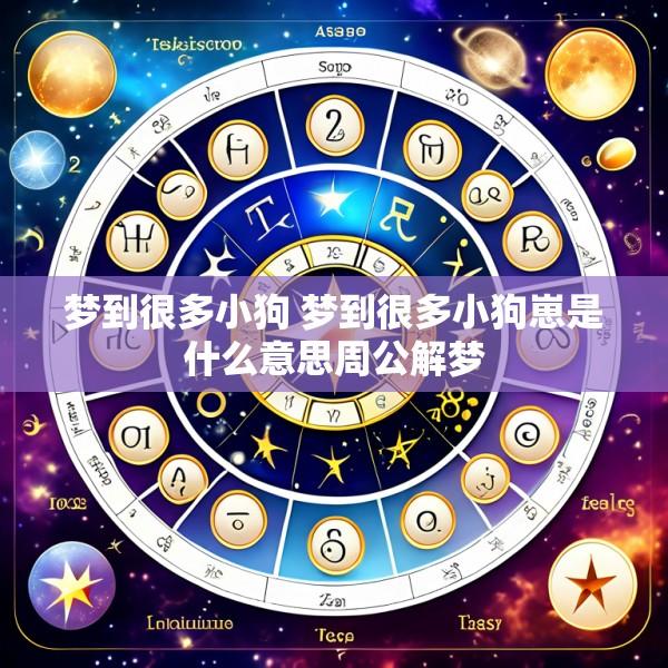 梦到很多小狗 梦到很多小狗崽是什么意思周公解梦