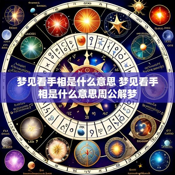 梦见看手相是什么意思 梦见看手相是什么意思周公解梦