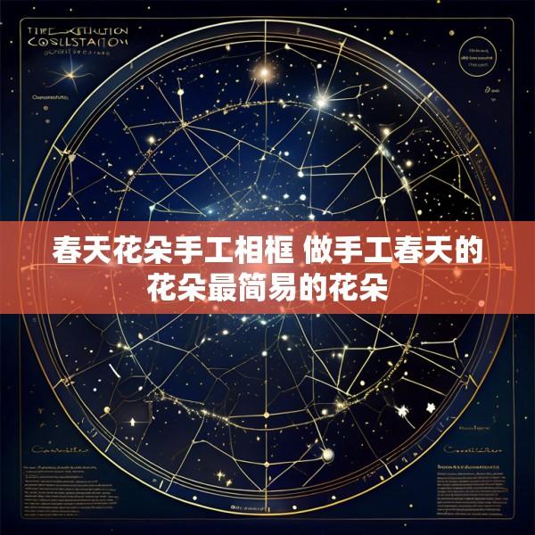 春天花朵手工相框 做手工春天的花朵最简易的花朵