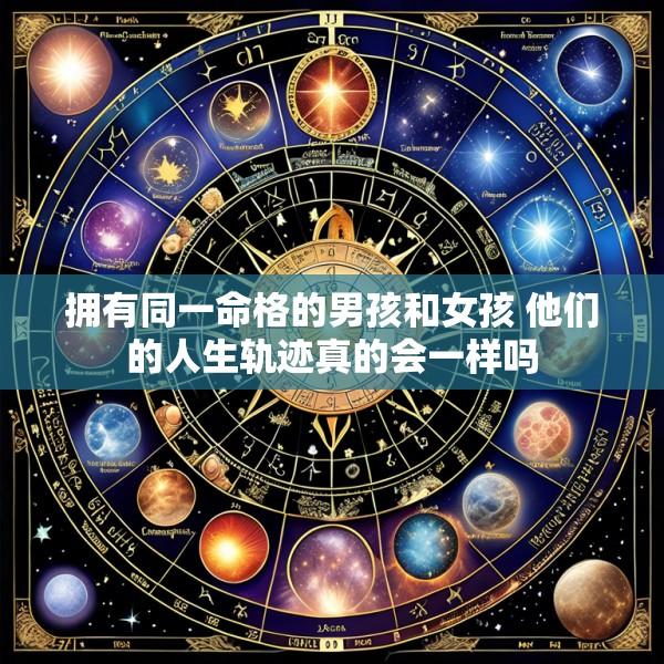 拥有同一命格的男孩和女孩 他们的人生轨迹真的会一样吗