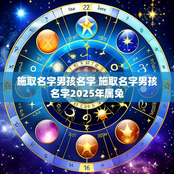 施取名字男孩名字 施取名字男孩名字2025年属兔