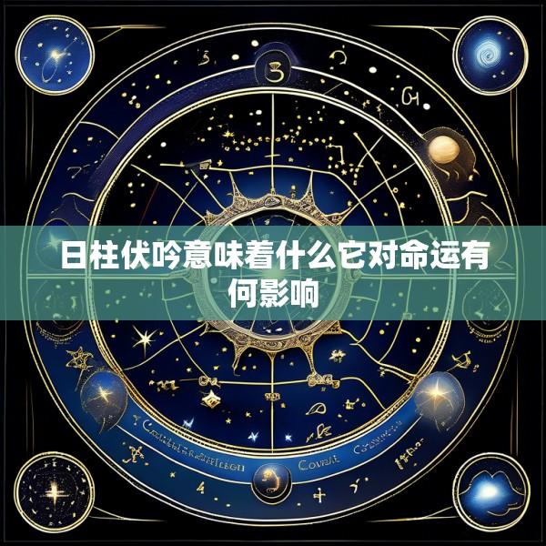 日柱伏吟意味着什么它对命运有何影响