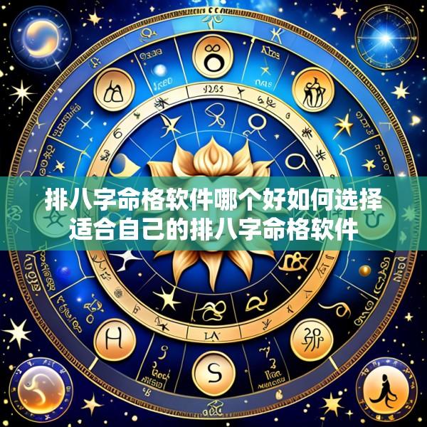 排八字命格软件哪个好如何选择适合自己的排八字命格软件