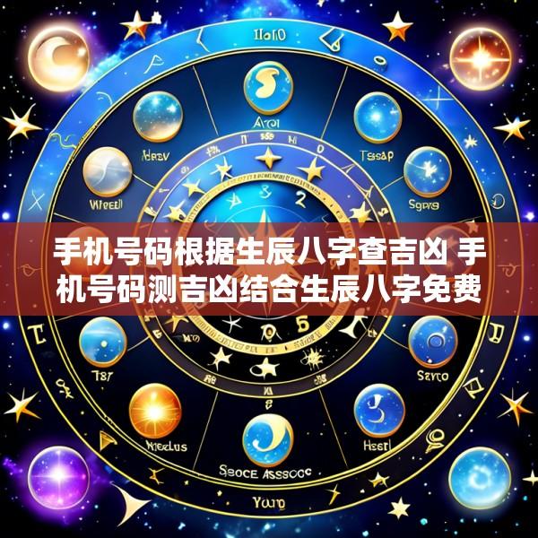 手机号码根据生辰八字查吉凶 手机号码测吉凶结合生辰八字免费