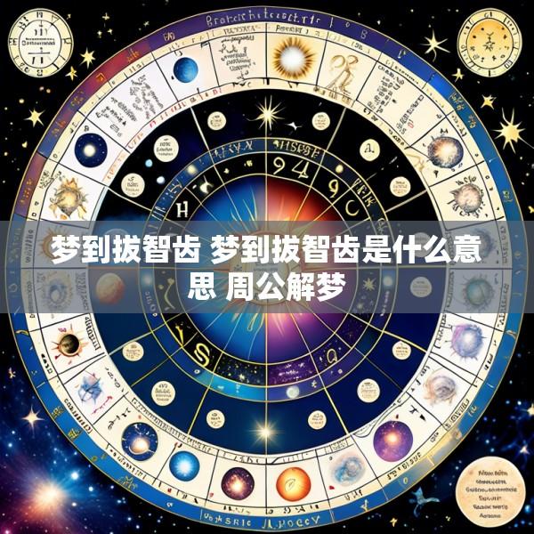 梦到拔智齿 梦到拔智齿是什么意思 周公解梦