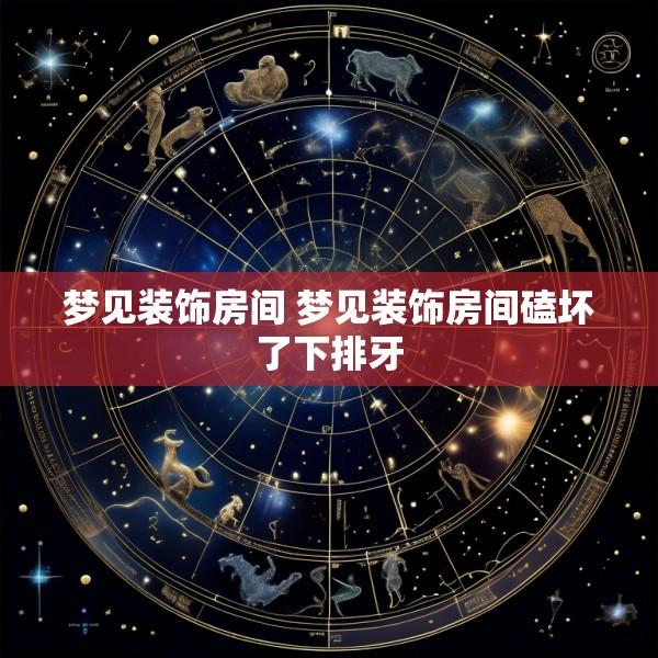 梦见装饰房间 梦见装饰房间磕坏了下排牙