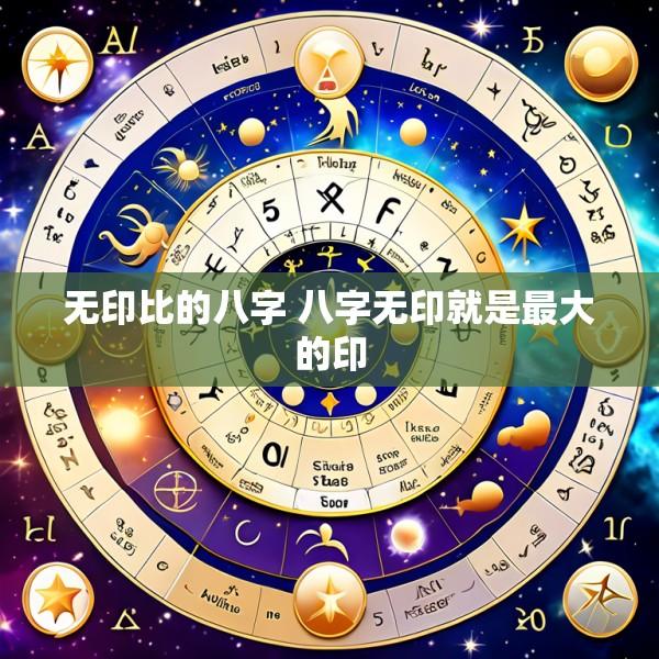 无印比的八字 八字无印就是最大的印