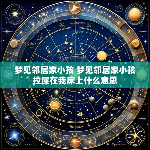 梦见邻居家小孩 梦见邻居家小孩拉屎在我床上什么意思