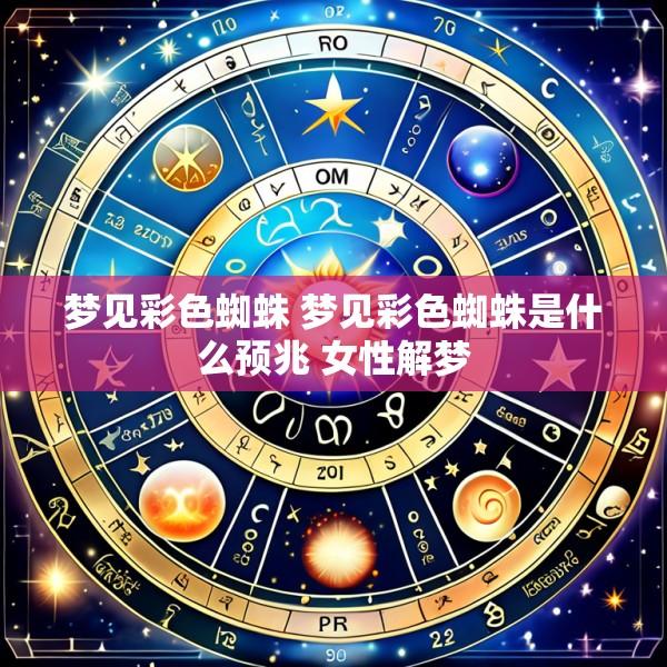 梦见彩色蜘蛛 梦见彩色蜘蛛是什么预兆 女性解梦