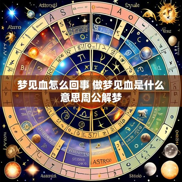梦见血怎么回事 做梦见血是什么意思周公解梦