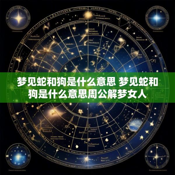梦见蛇和狗是什么意思 梦见蛇和狗是什么意思周公解梦女人