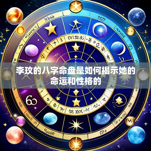 李玟的八字命盘是如何揭示她的命运和性格的