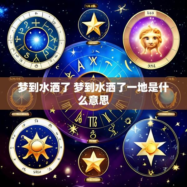 梦到水洒了 梦到水洒了一地是什么意思