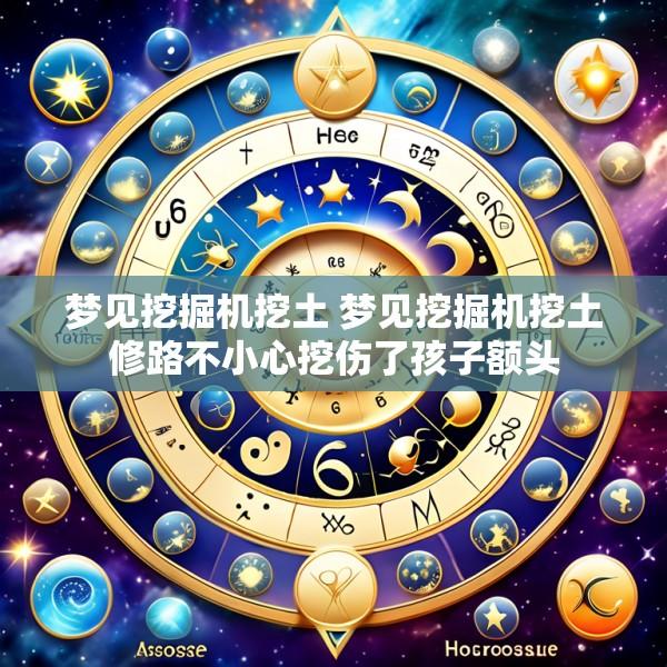 梦见挖掘机挖土 梦见挖掘机挖土修路不小心挖伤了孩子额头