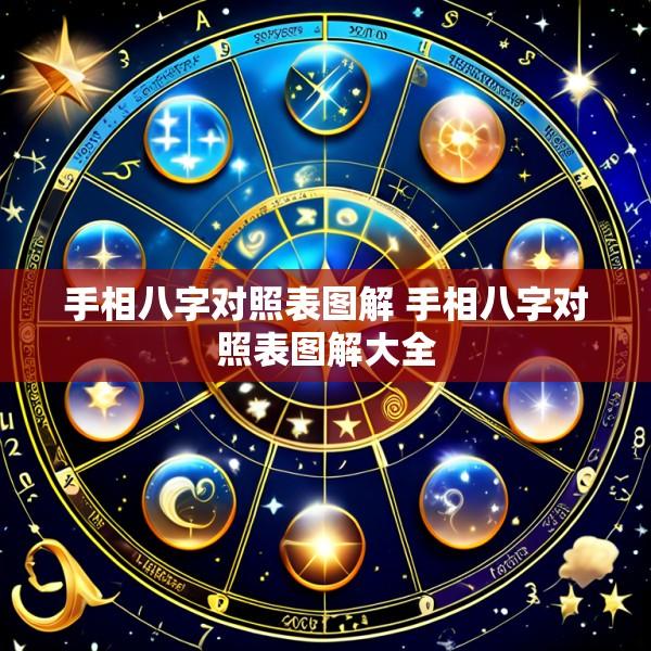 手相八字对照表图解 手相八字对照表图解大全