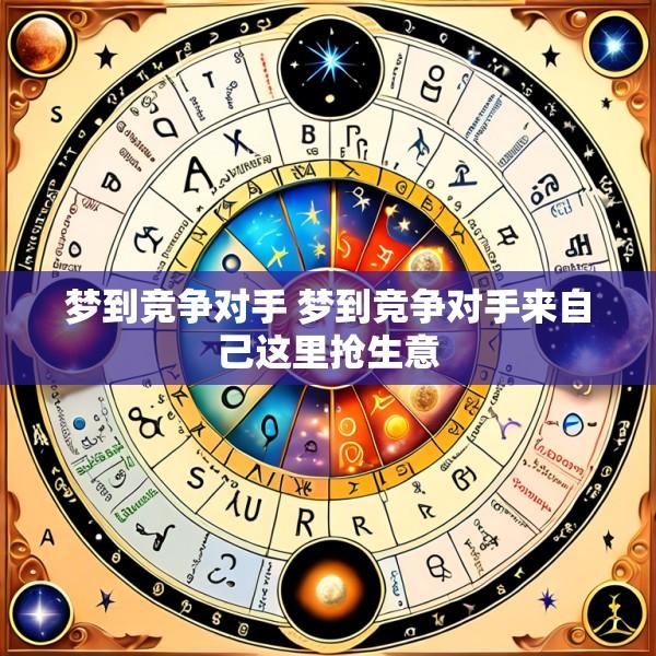 梦到竞争对手 梦到竞争对手来自己这里抢生意