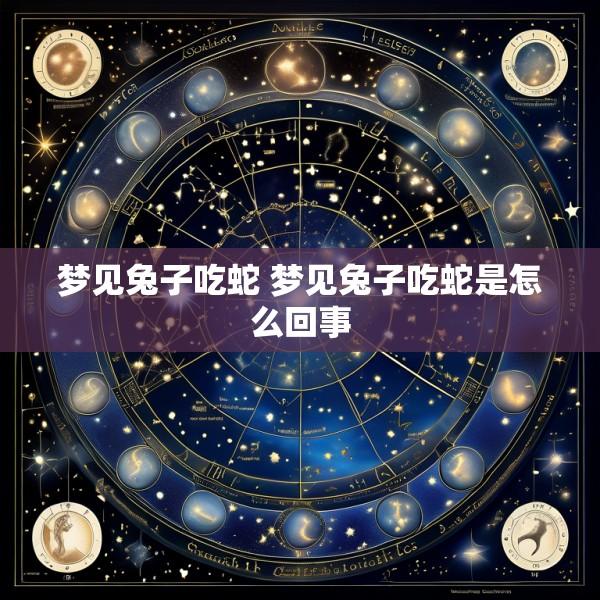 梦见兔子吃蛇 梦见兔子吃蛇是怎么回事
