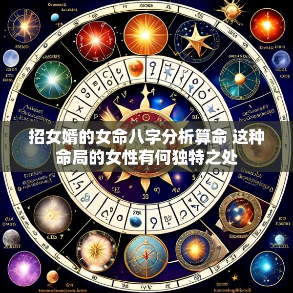招女婿的女命八字分析算命 这种命局的女性有何独特之处