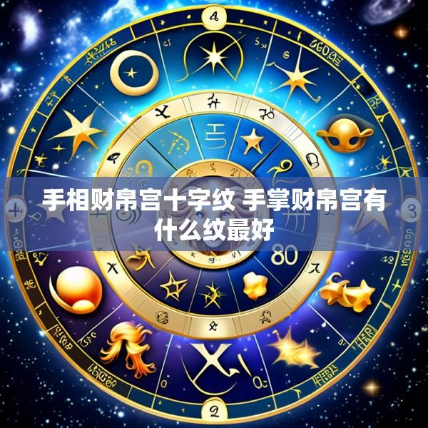 手相财帛宫十字纹 手掌财帛宫有什么纹最好