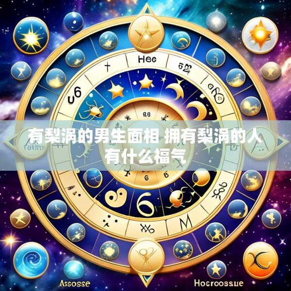 有梨涡的男生面相 拥有梨涡的人有什么福气