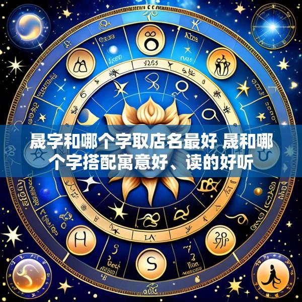 晟字和哪个字取店名最好 晟和哪个字搭配寓意好、读的好听