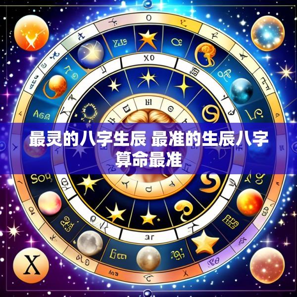 最灵的八字生辰 最准的生辰八字算命最准