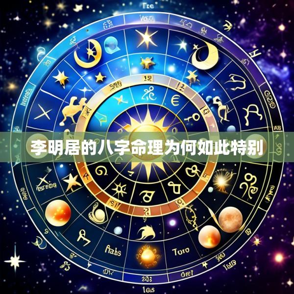 李明居的八字命理为何如此特别
