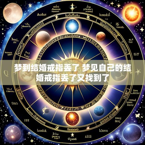 梦到结婚戒指丢了 梦见自己的结婚戒指丢了又找到了