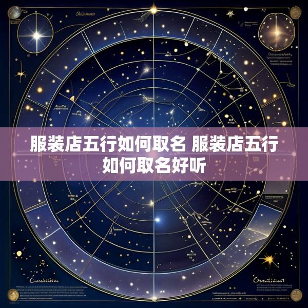 服装店五行如何取名 服装店五行如何取名好听