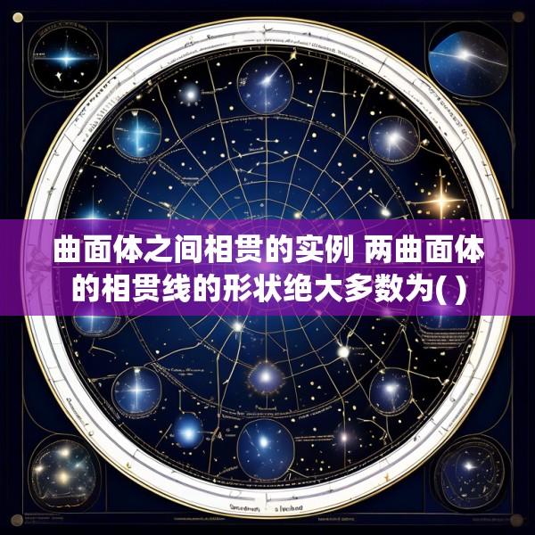 曲面体之间相贯的实例 两曲面体的相贯线的形状绝大多数为( )