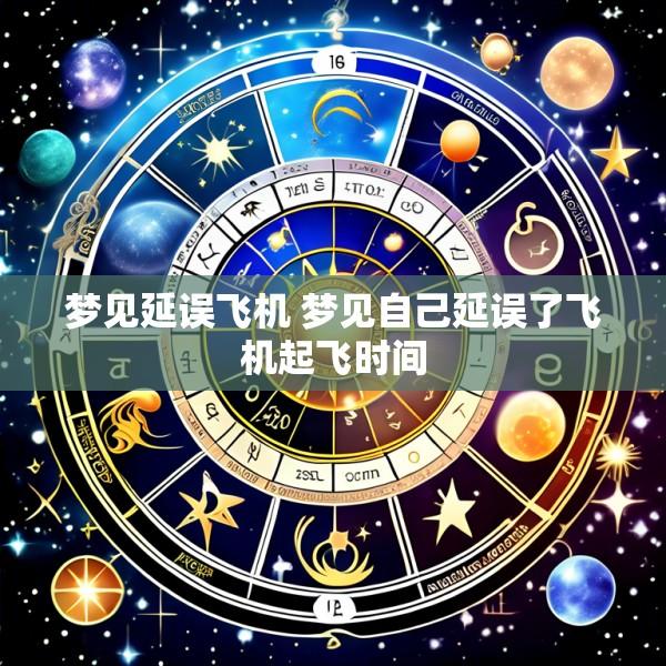 梦见延误飞机 梦见自己延误了飞机起飞时间