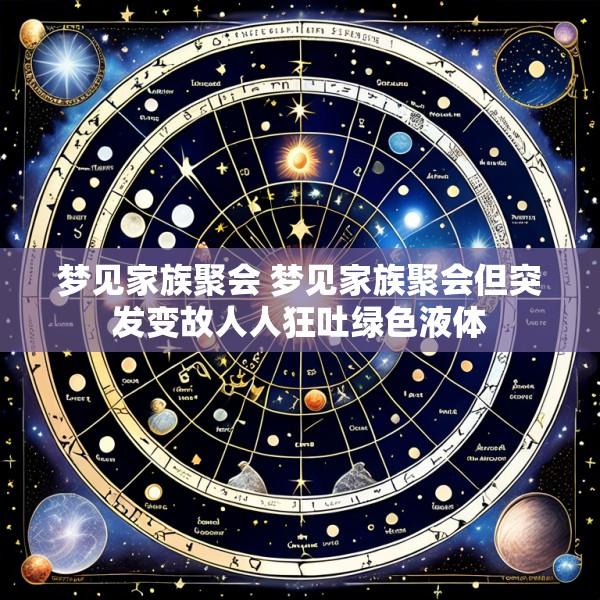 梦见家族聚会 梦见家族聚会但突发变故人人狂吐绿色液体