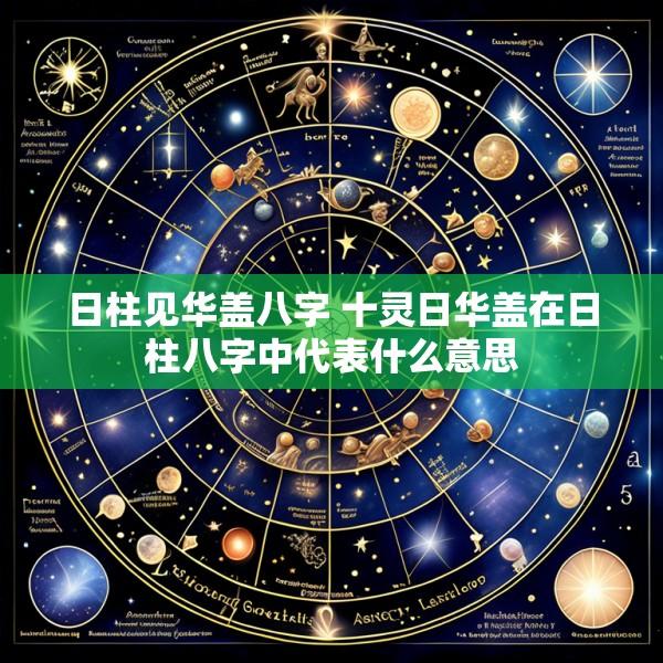 日柱见华盖八字 十灵日华盖在日柱八字中代表什么意思