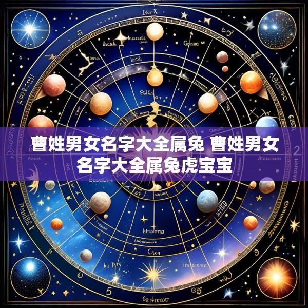 曹姓男女名字大全属兔 曹姓男女名字大全属兔虎宝宝