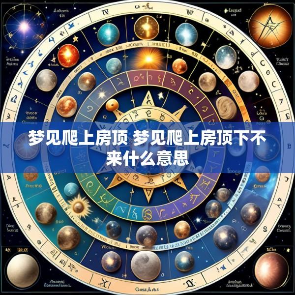 梦见爬上房顶 梦见爬上房顶下不来什么意思