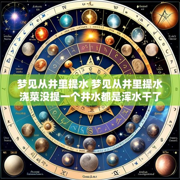 梦见从井里提水 梦见从井里提水浇菜没提一个井水都是浑水干了