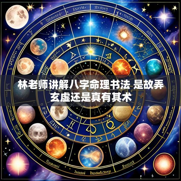 林老师讲解八字命理书法 是故弄玄虚还是真有其术