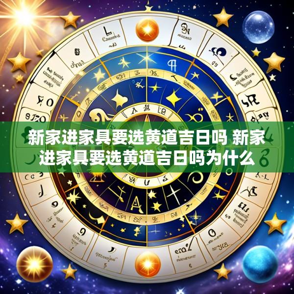 新家进家具要选黄道吉日吗 新家进家具要选黄道吉日吗为什么