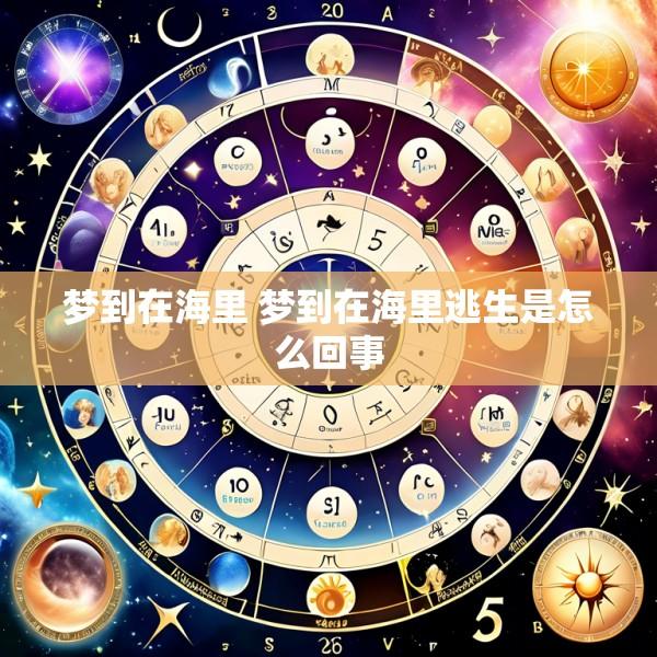 梦到在海里 梦到在海里逃生是怎么回事