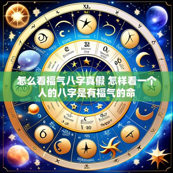 怎么看福气八字真假 怎样看一个人的八字是有福气的命