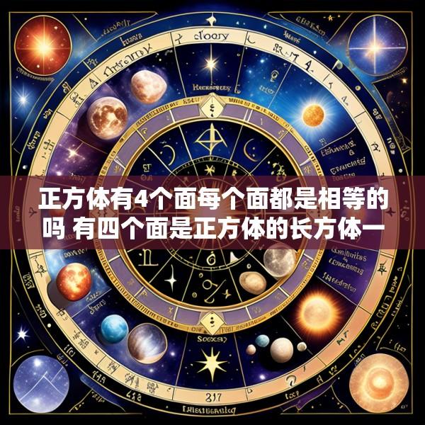 正方体有4个面每个面都是相等的吗 有四个面是正方体的长方体一定是正方体对吗
