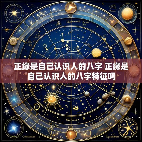 正缘是自己认识人的八字 正缘是自己认识人的八字特征吗